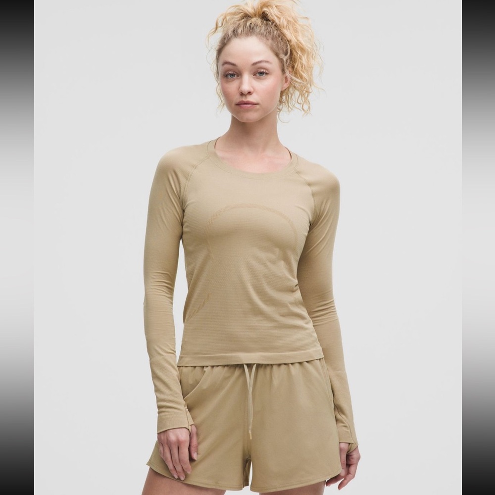 Women's Swiftly Tech Long Sleeve Shirt 2.0- Waist/Race Length - Sheer Oak